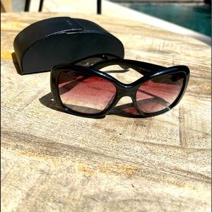 Prada black triangle sunnies
